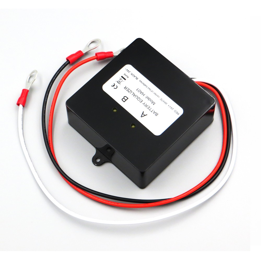 Battery Tie Two Pieces 12V Gel Flood AGM Lead Acid Batteries HA01 Voltage Balancer Lead Acid Battery Charger Regulator