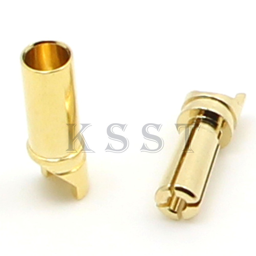 GC3514 Free Shipping 20pairs/lot New 3.5mm Gold Plated Bullet Connector For ESC Motor Lipo RC Battery Part Good Quality