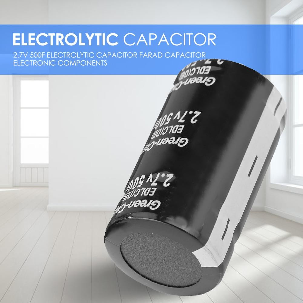 2.7V 500F Electrolytic Capacitors Farad Sensitive Metal Electrolytic Capacitors for Automotive Circuits Necessary Auto Circuit Tools