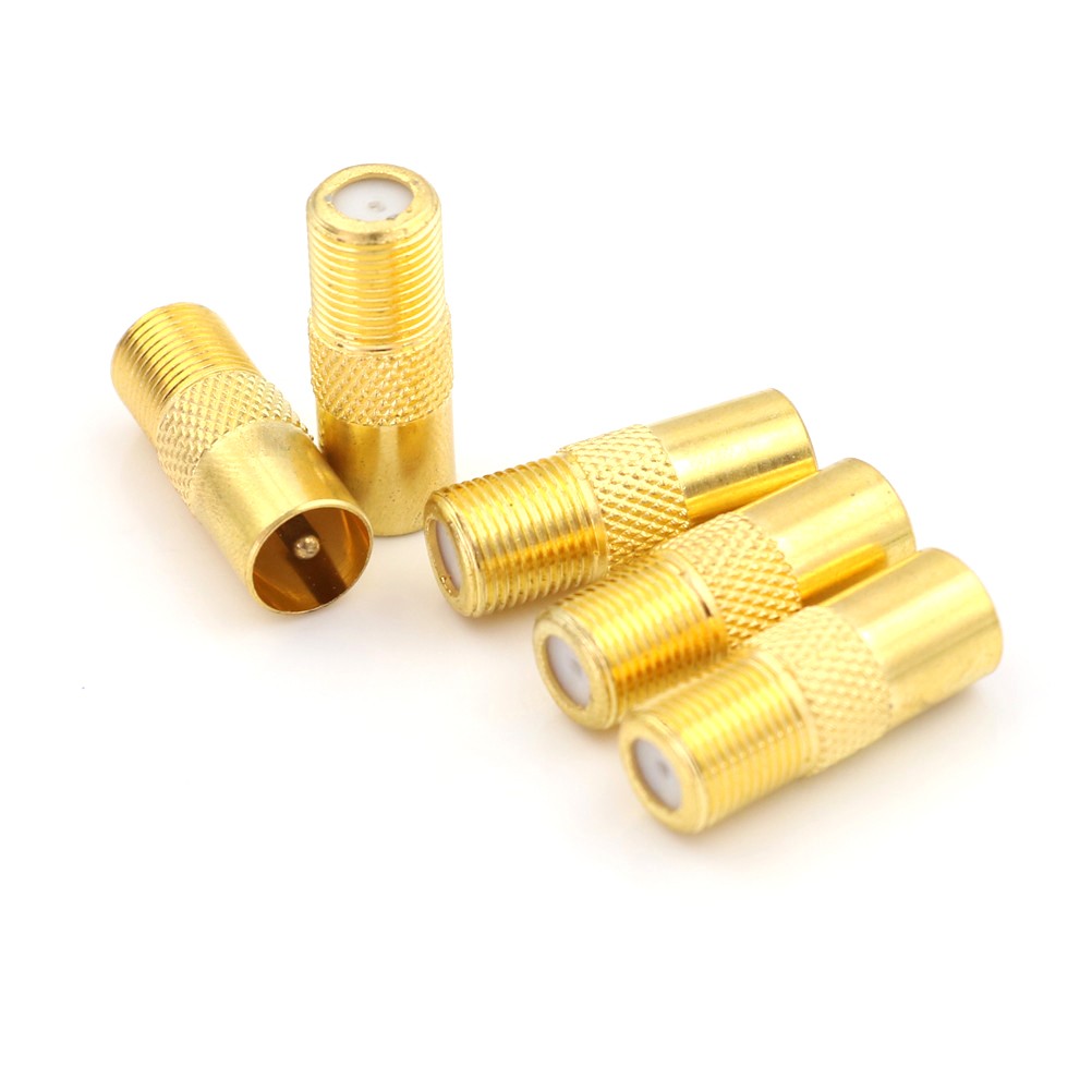 5pcs/lot Coaxial Coax RF Adapter TV Connectors PAL Plug Male to Female M/F Electrolytic Capacitors Wholesale