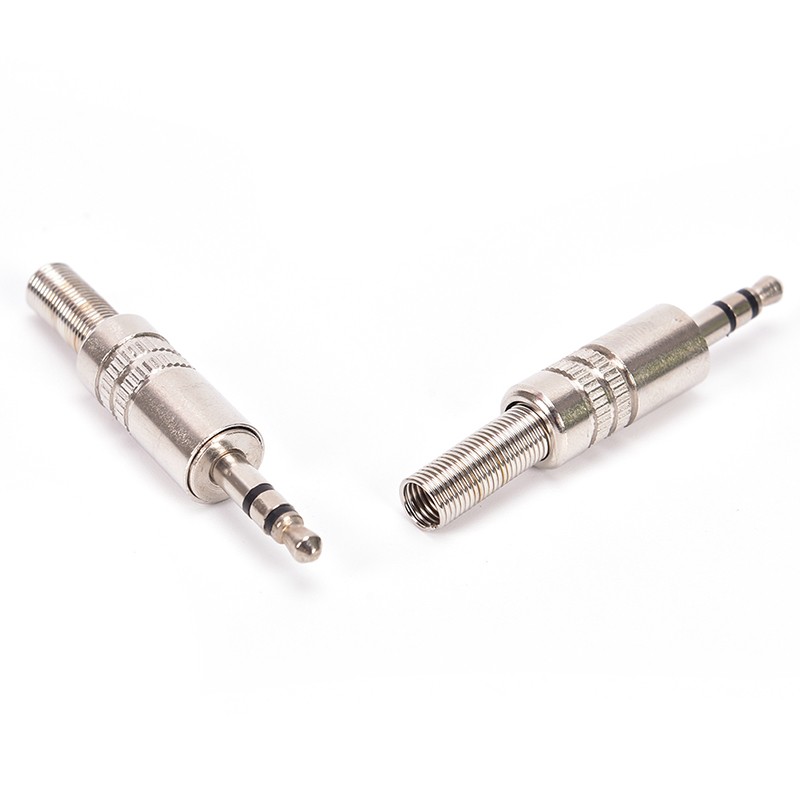 3.5mm 3 Pole Male Repair Headphones Audio Jack Connector Soldering Plug For Most Headphone Jack Replacement