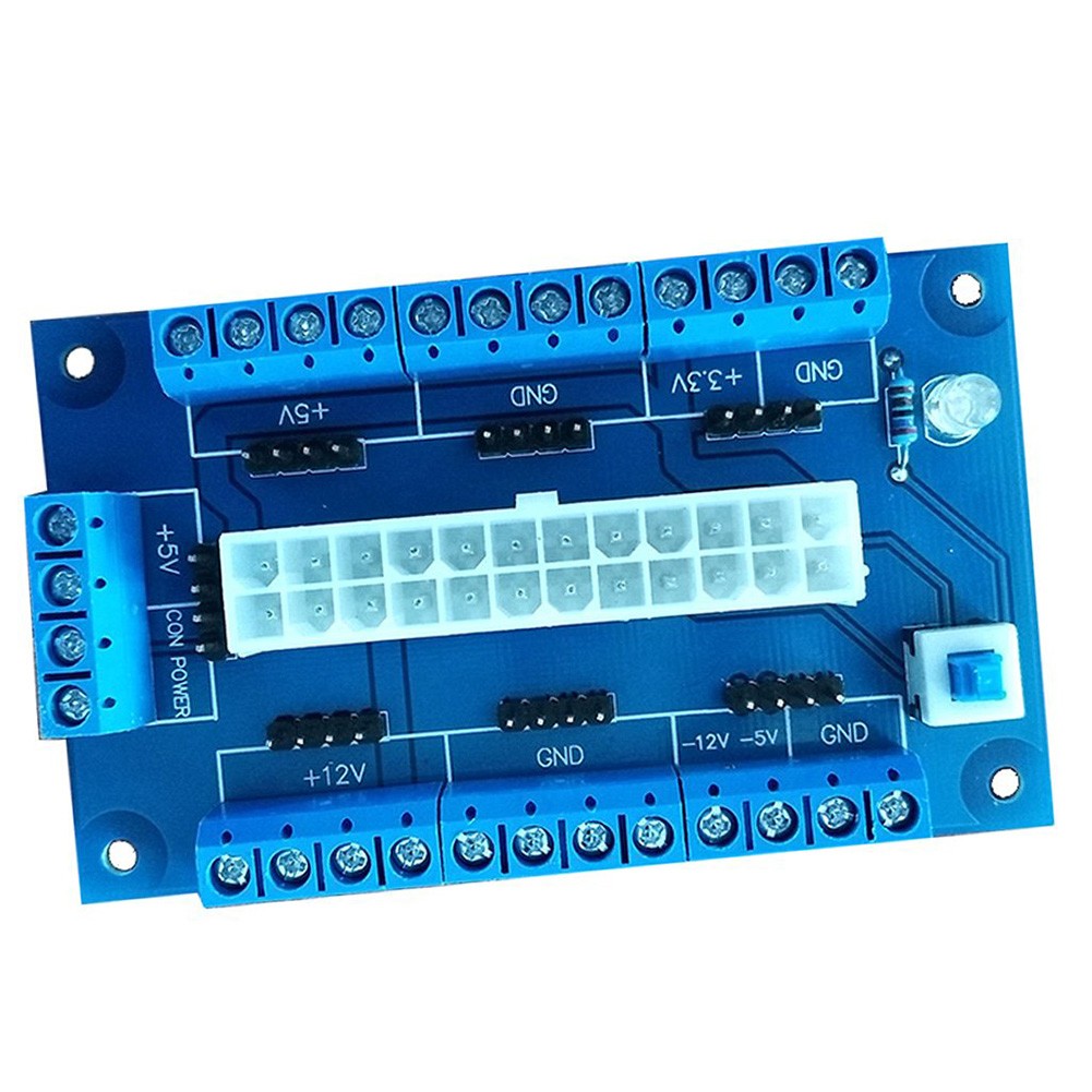 24/20 Pin Computer ATX Lightweight Latch Button DIY Electronics Salon Computer Adapter Power Supply Module Desktop Breakout Board