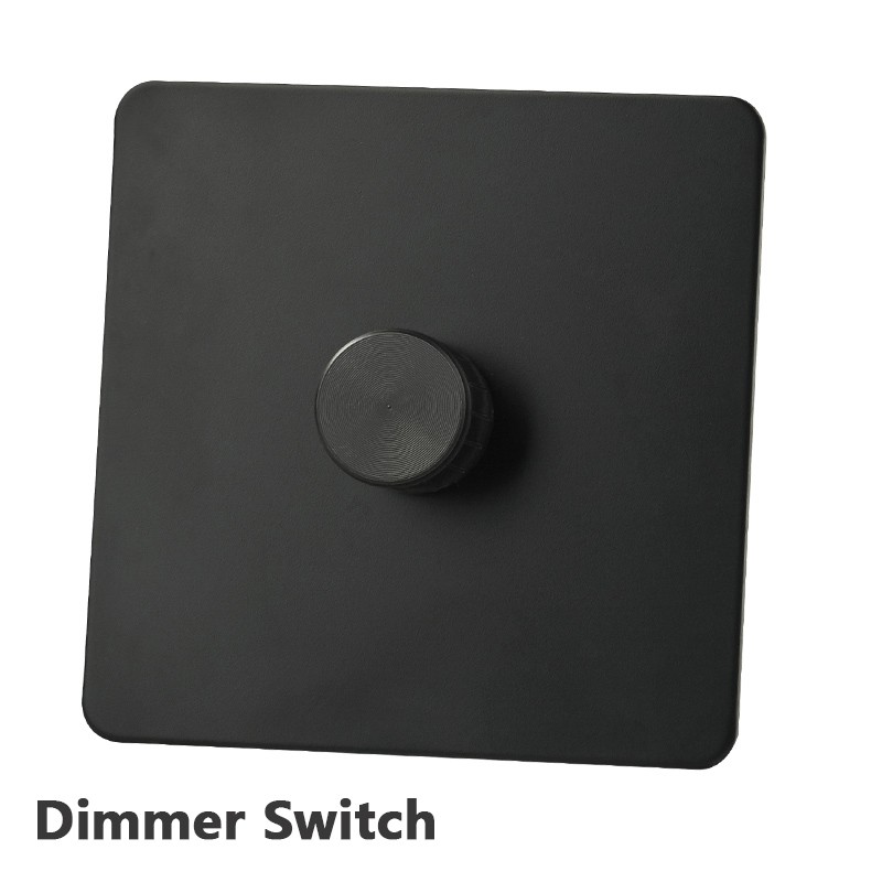 Stainless Steel Panel Dimmer Switch Led and Electric Light Brightness Regulator Antique Brass EU Standard With Claws