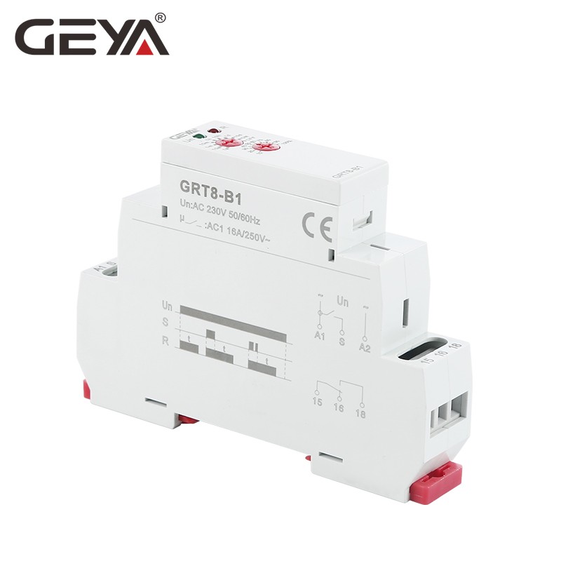 Free Shipping GEYA GRT8-B Off Time Delay Electronic Relay 16A AC230V or AC/DC12-240V with CE CB Certification