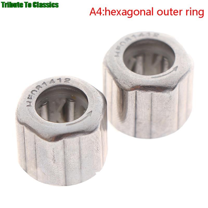 2pcs bearing HF081412 outer ring octagon/outer hexagonal/smooth surface/outer knurled one-way needle roller bearing