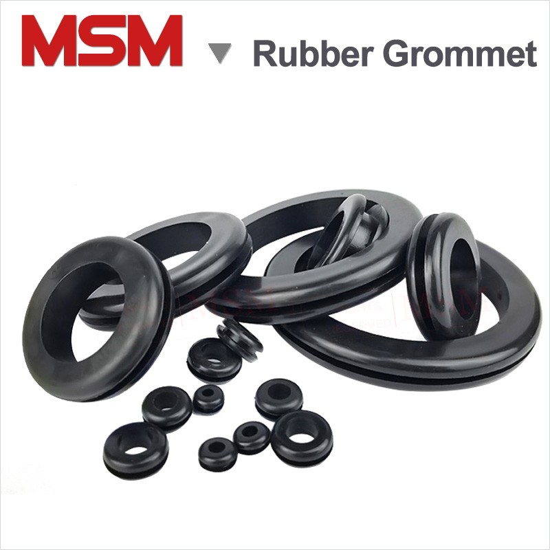 50/10pcs European style double sides blanking hole rubber ring rubber seal assortment for cable wire protection