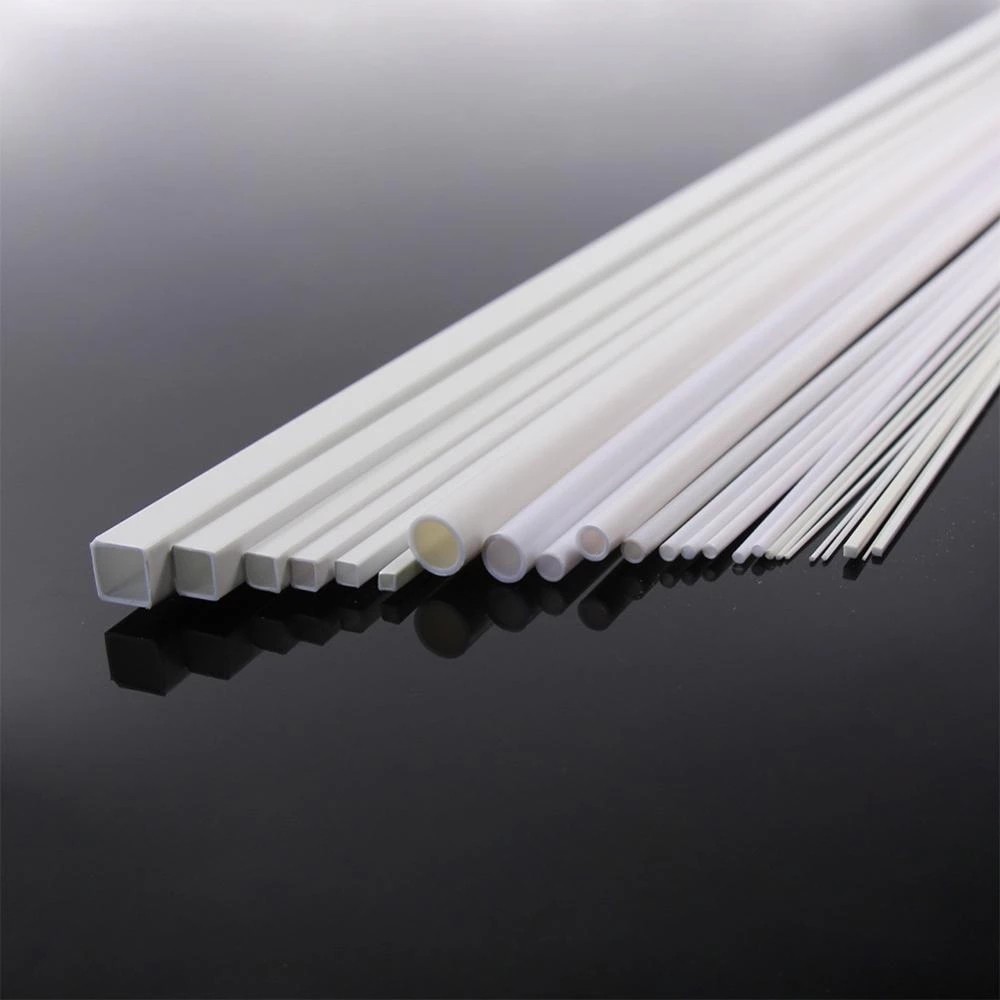 5pcs Styrene ABS Plastic Round Pipe Tube Hollow Tube Architectural Constructions Models OD 2/2.5/3/4/5/6/8/10mm X Length 250mm