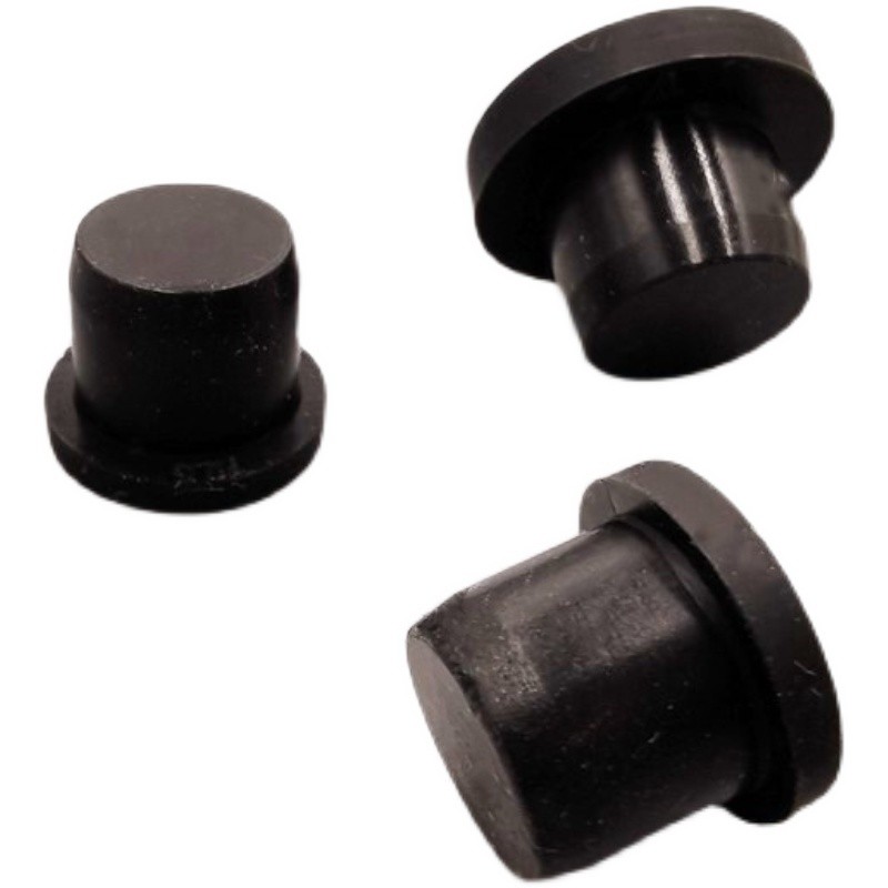 Black White Silicone Rubber Hole Plugs 2.7mm-14mm T Taipei Round Solid Hole Caps High Temperature Seal Stopper Dust Plug