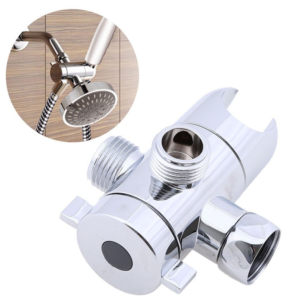 Multifunctional 3 Way Shower Head Holder Water Saving Diverter Combo Wall Mounted Shower Valve Repair Bracket