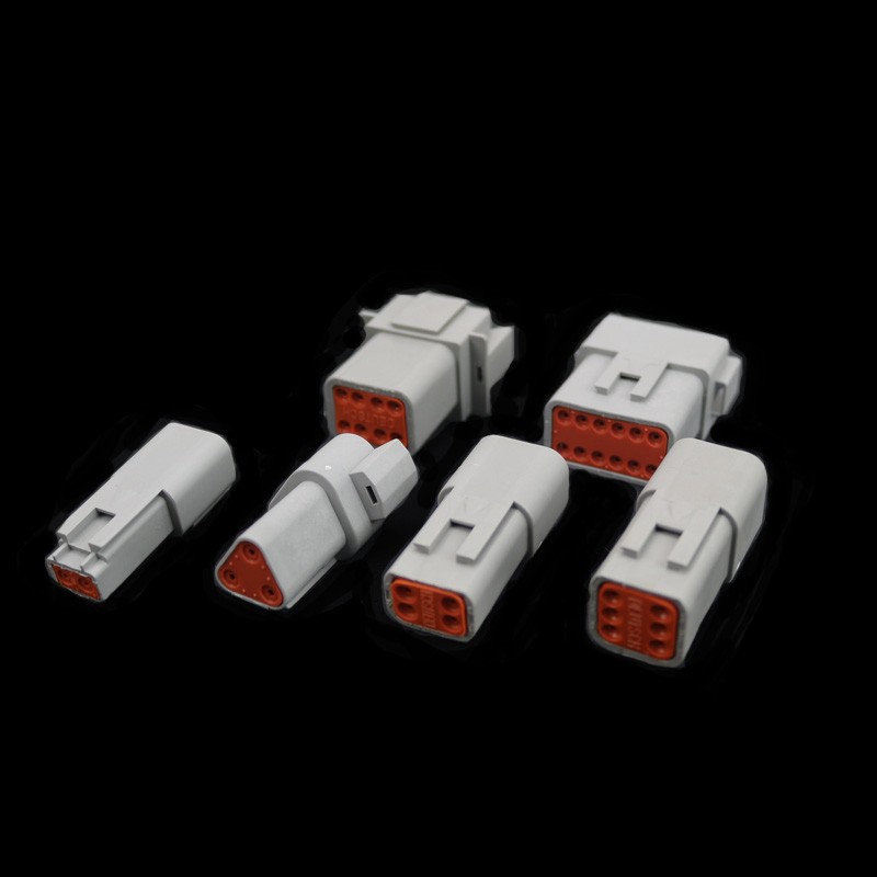 1 set German DT06 DT04 Car Connectors Waterproof Male and Female Butt Plug 2 3 4 6 8 12 Pins 22-16AWG