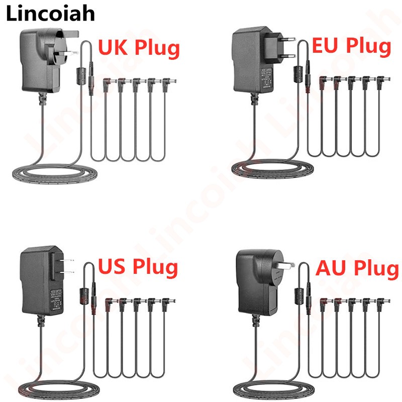 5 طريقة تأثير الغيتار الكهربائي دواسة امدادات الطاقة اكسسوارات الكابلات محول ديزي سلك سلسلة برو 9 فولت تيار مستمر 1A الولايات المتحدة الاتحاد الأوروبي المملكة المتحدة JP AU التوصيل Pod