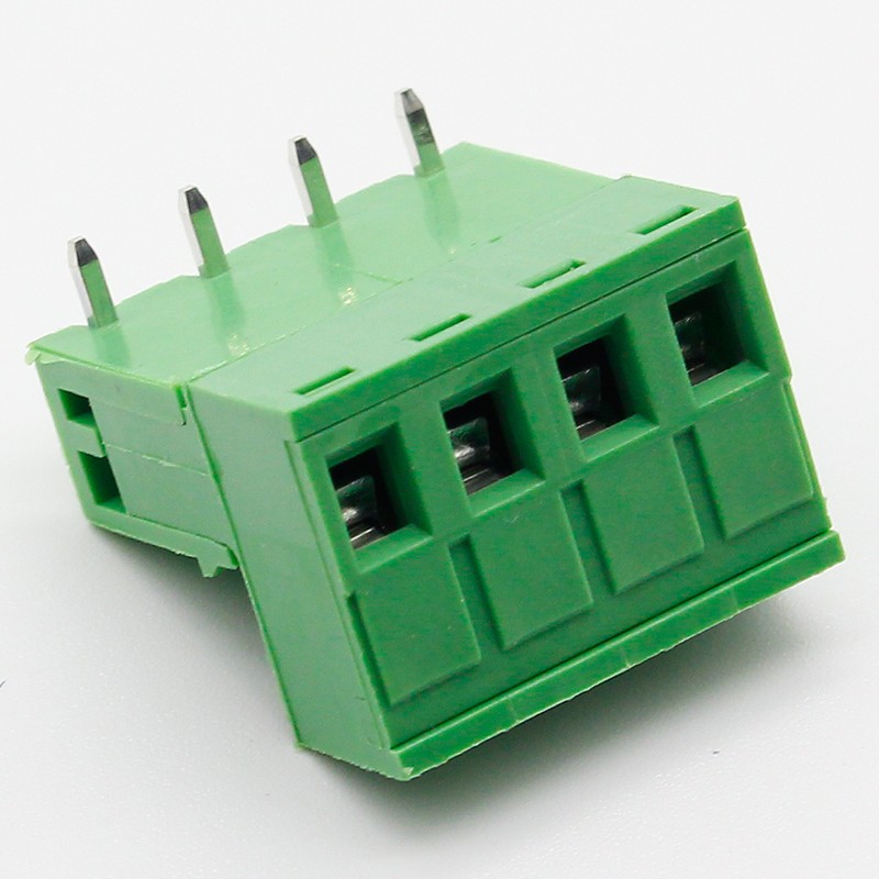 10 sets ht5.08 4pin right angle terminal plug type 300V 10A 5.08mm pitch connector pcb screw terminal block