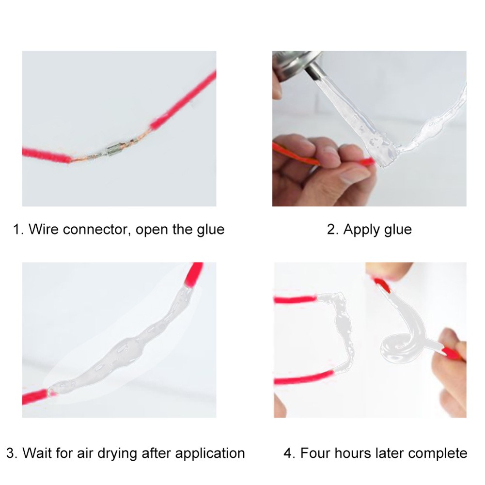 50ml Electrical Insulation Sealant Liquid Tape Paste Waterproof Anti-UV Fast Dry Lamp Board Electronic Sealant No Corrosion