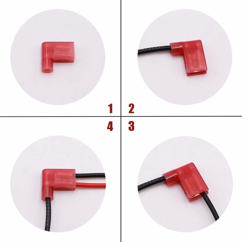 110pcs Fully Insulated Electrical Nylon Flag Wire Crimp Terminal 6.3mm Female Spade Fast Cable Crimp Terminal