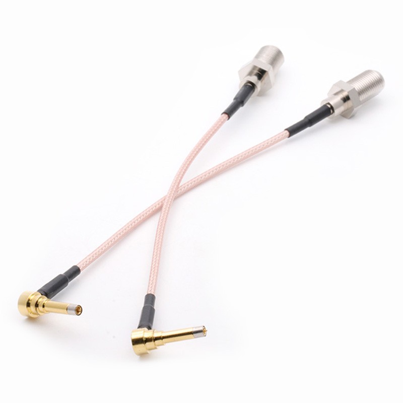 New RG316 Coaxila Cable Wholesale 15cm 6" for 3G Modem F Female Jack Switch MS156 Male Right Angle Pigtail Cable 10pcs