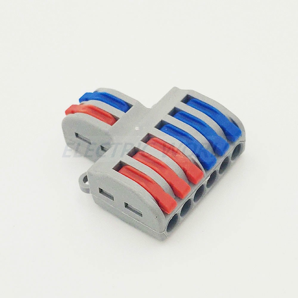 Wire Connector 30pcs SPL-42 SPL-62 Mini Quick Wire Connectors, Universal Compact Wiring Connector, Push-in Terminal Block Connector