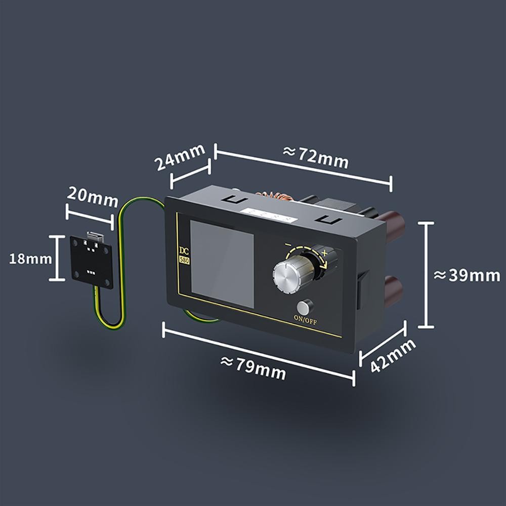 80W 32V Variable DC Boost/Buck Converter Adjustable Regulated Voltmeter Adjustable Power Supply Module