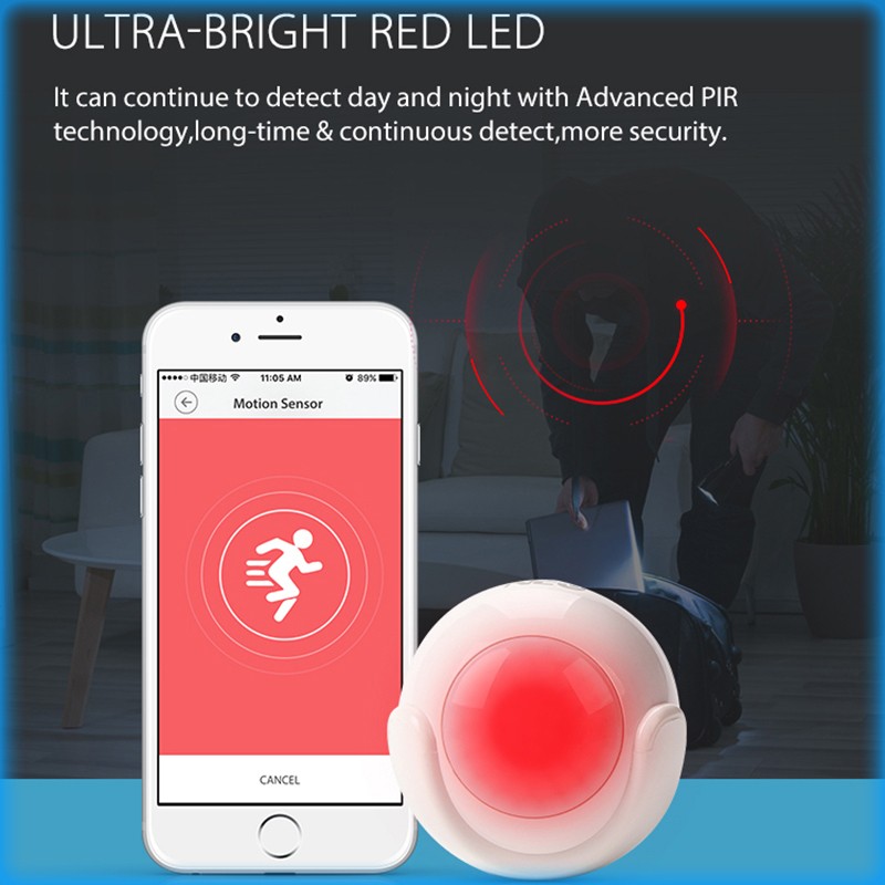 AUBESS Tuya PIR محس حركة واي فاي حركة كاشف الأشعة تحت الحمراء الإنسان وجود الاستشعار الذكية الحياة APP نظام الحماية المنزلي اللاسلكي