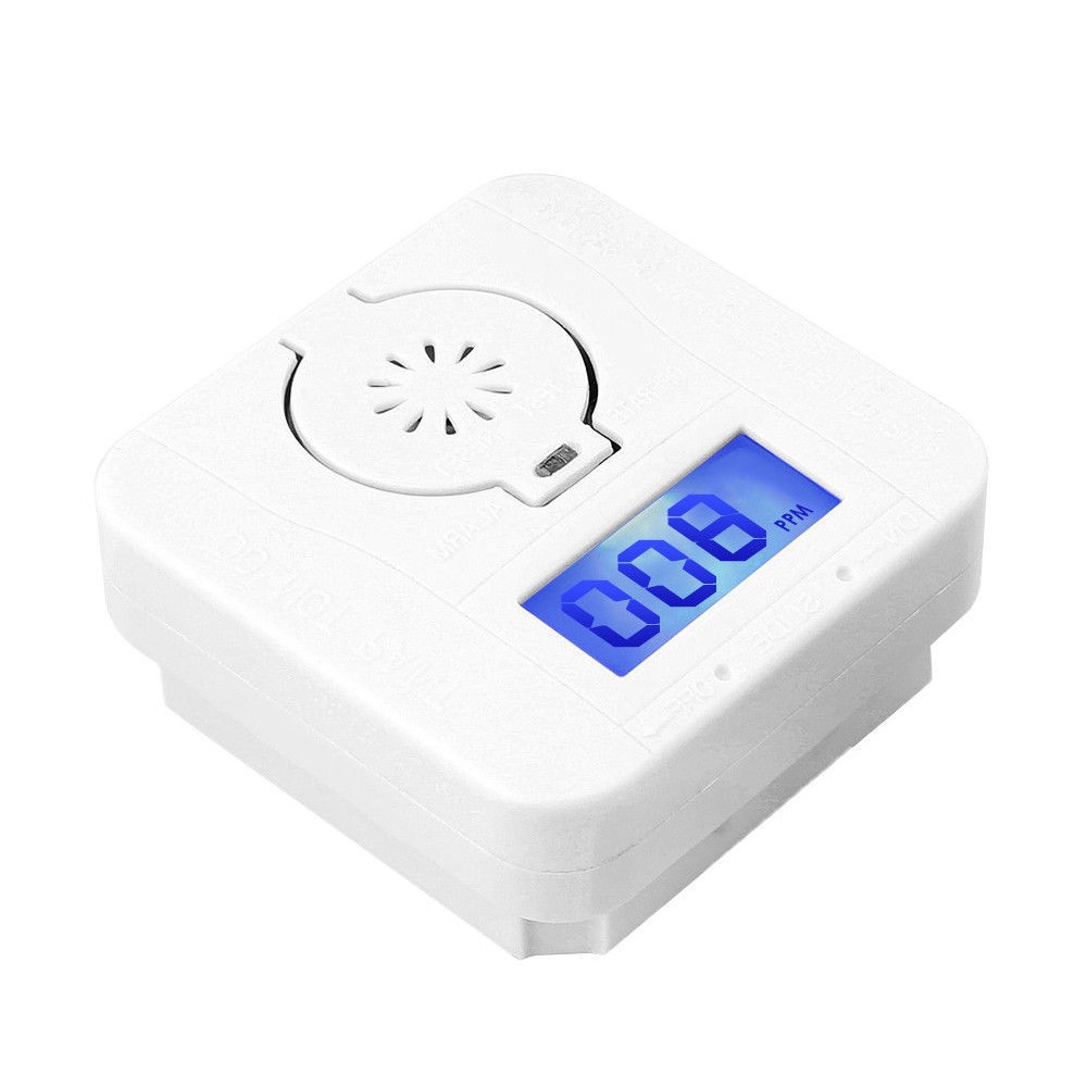 Smoke Detector Carbon Monoxide Gas Heating Alarm Security Alarm Lcd Photoelectric Detectors