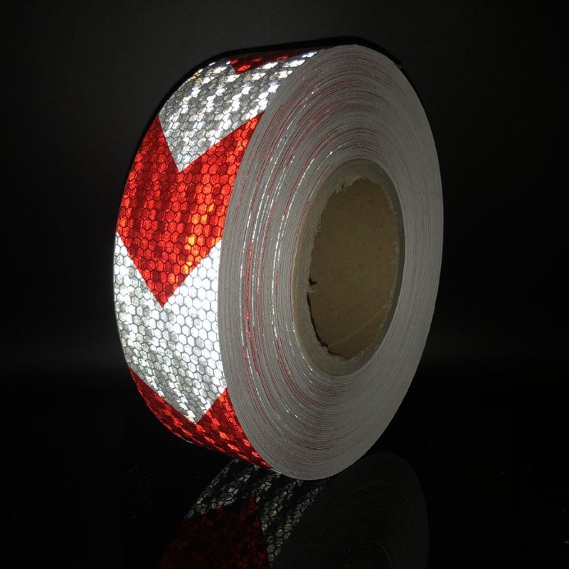 Car Styling Reflective Stickers Self Adhesive Warning Tape 50mm x 10m