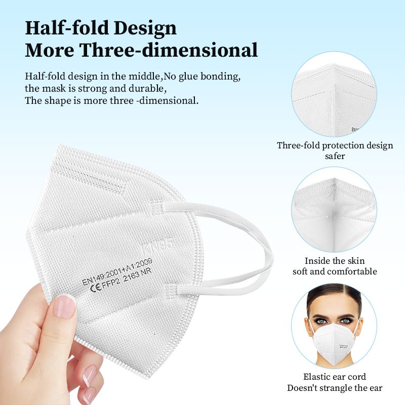 10-100pcs KN95 Masks ffp2fan 5 Layers Mouth Mask KN95 Respirator Certified Surgical Mask FPP2 Approved Face Mask Mascara Masken