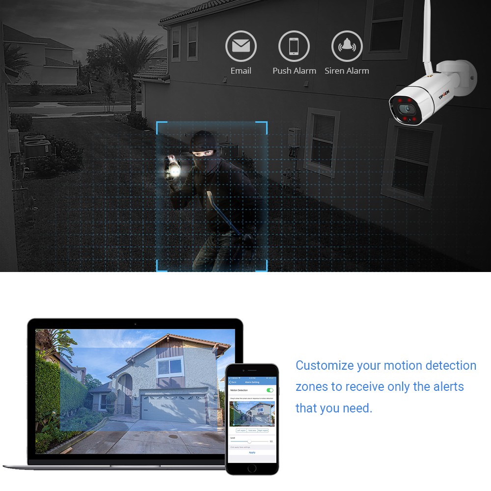 5MP WiFi Tilt IP Camera Outdoor Wi-Fi Wireless Video Surveillance Camera with Two-Way PTZ Audio1080P Camara CamHi