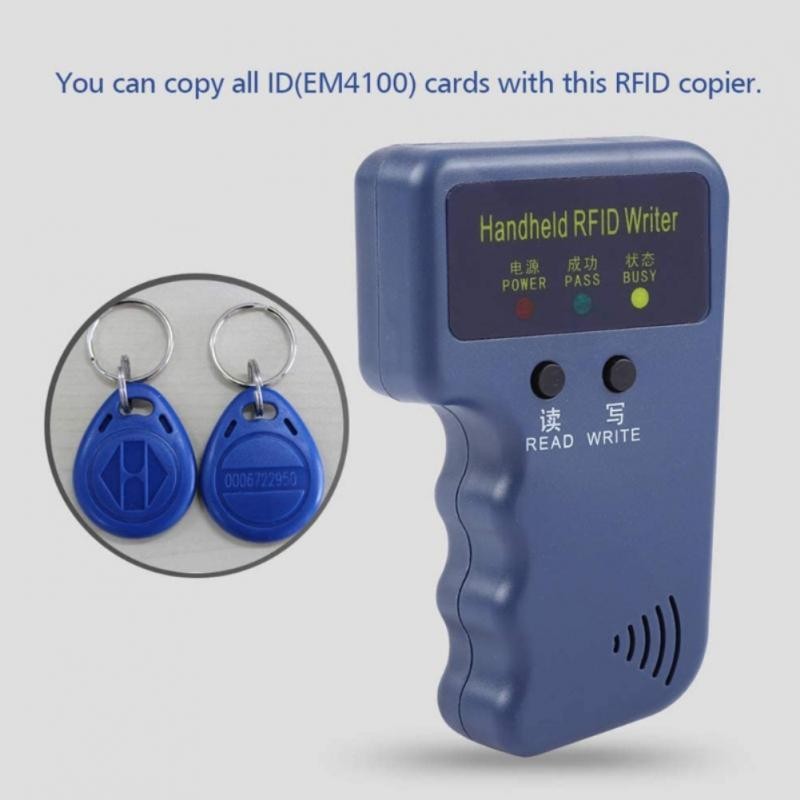 125KHz RFID Programmer Simple Operations Duplicator LED Lights & Buzzer Indicator Reader Writer ID Card Cloner & Key