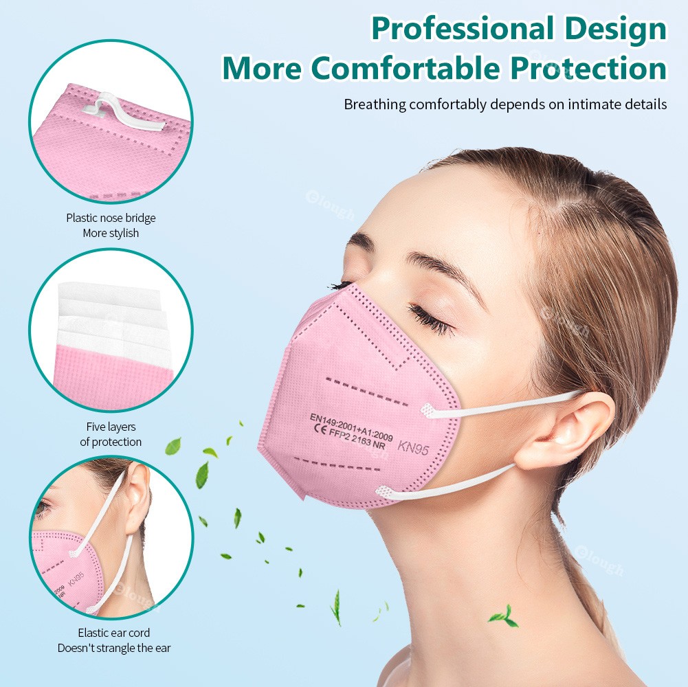 10-200 قطعة KN95 قناع ffp2 الوجه mascarilla fpp2 homologada 5 طبقات واقية mascarillas fp2 الالوان FFP2Mask mascherina ffpp2