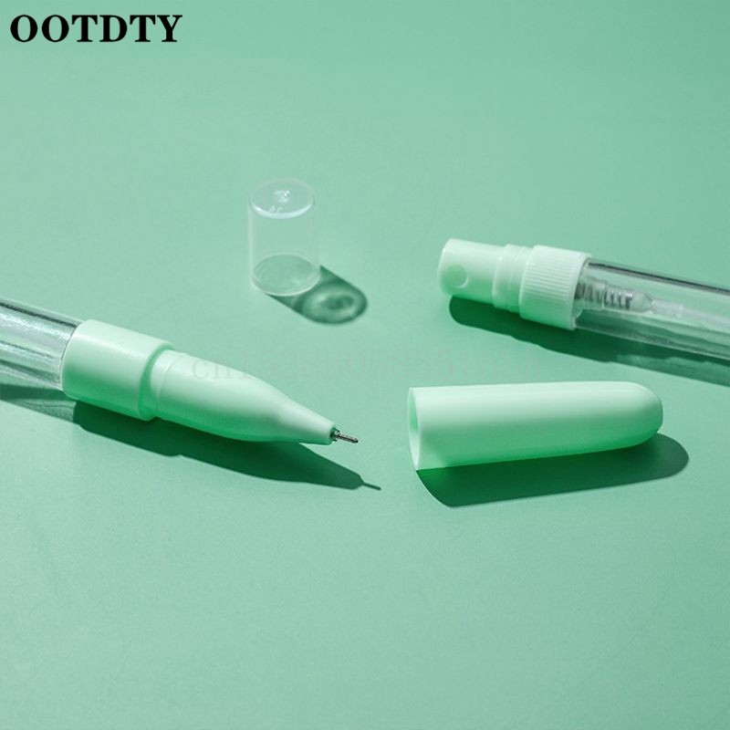 6pcs/set Creative Spray Gel Pen Perfume Antiseptic Alcohol Sanitizer Sprayer Refillable Neutral Pen Student Stationery