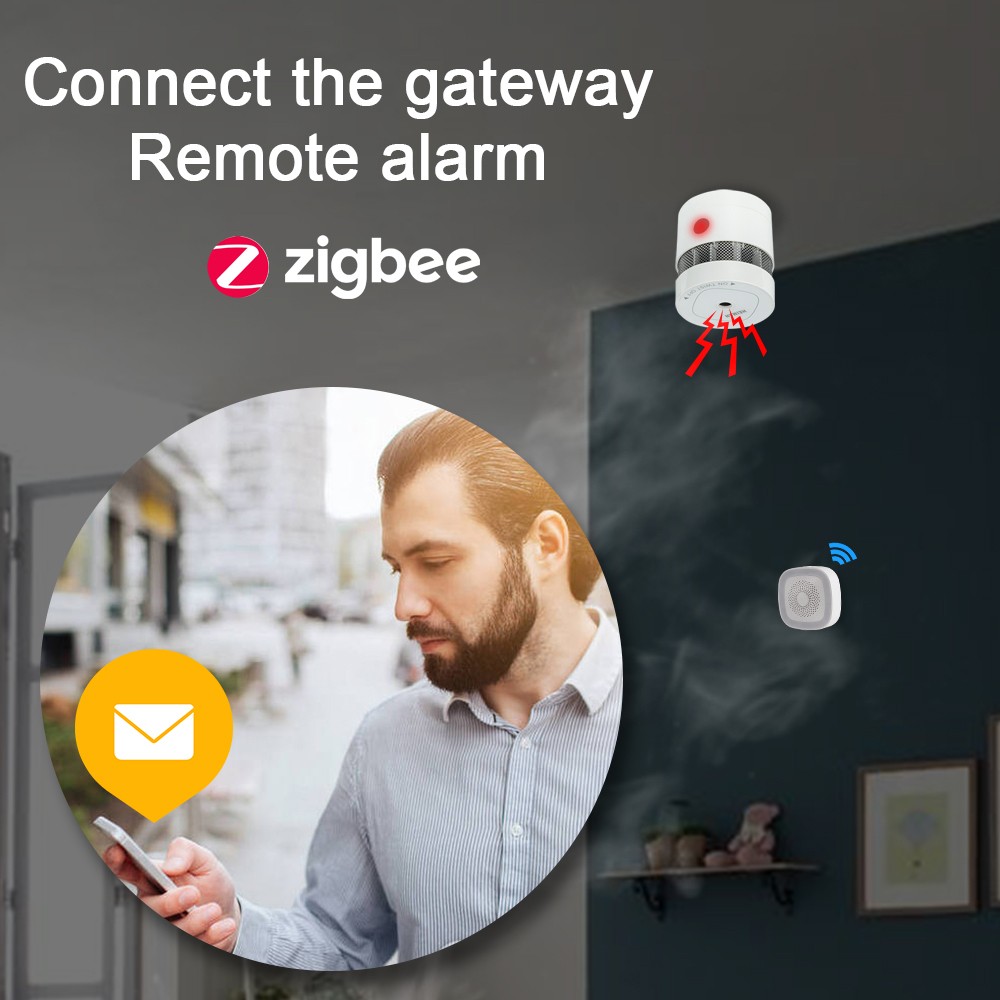 Heyman Zigbee 3.0 Alarm Fire Smoke Detector Smart Home System 2.4GHz High Sensitivity Prevent Safety Sensor Free Shipping