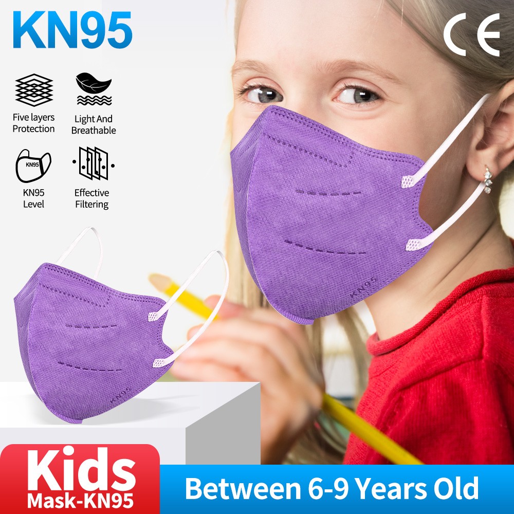 10/20/50 قطعة ffp2mask niños 6-9old قناع للأطفال kn95 mascarillas niños ce قابل للغسل الاطفال ffp2reutilizable fpp2 infantil أقنعة