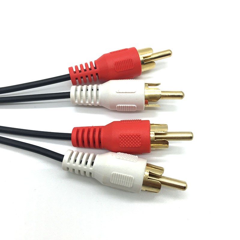 0.2m 3.5mm Stereo Female Plug to 2 Male RCA Jack Adapter Audio Y Cable Computer Speaker Cable