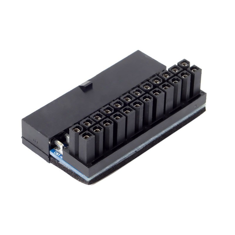 ATX 24Pin 90 Degree 24 Pin to 24pin Power Plug Adapter Motherboard Power Connectors Modules for Power Supply Cables