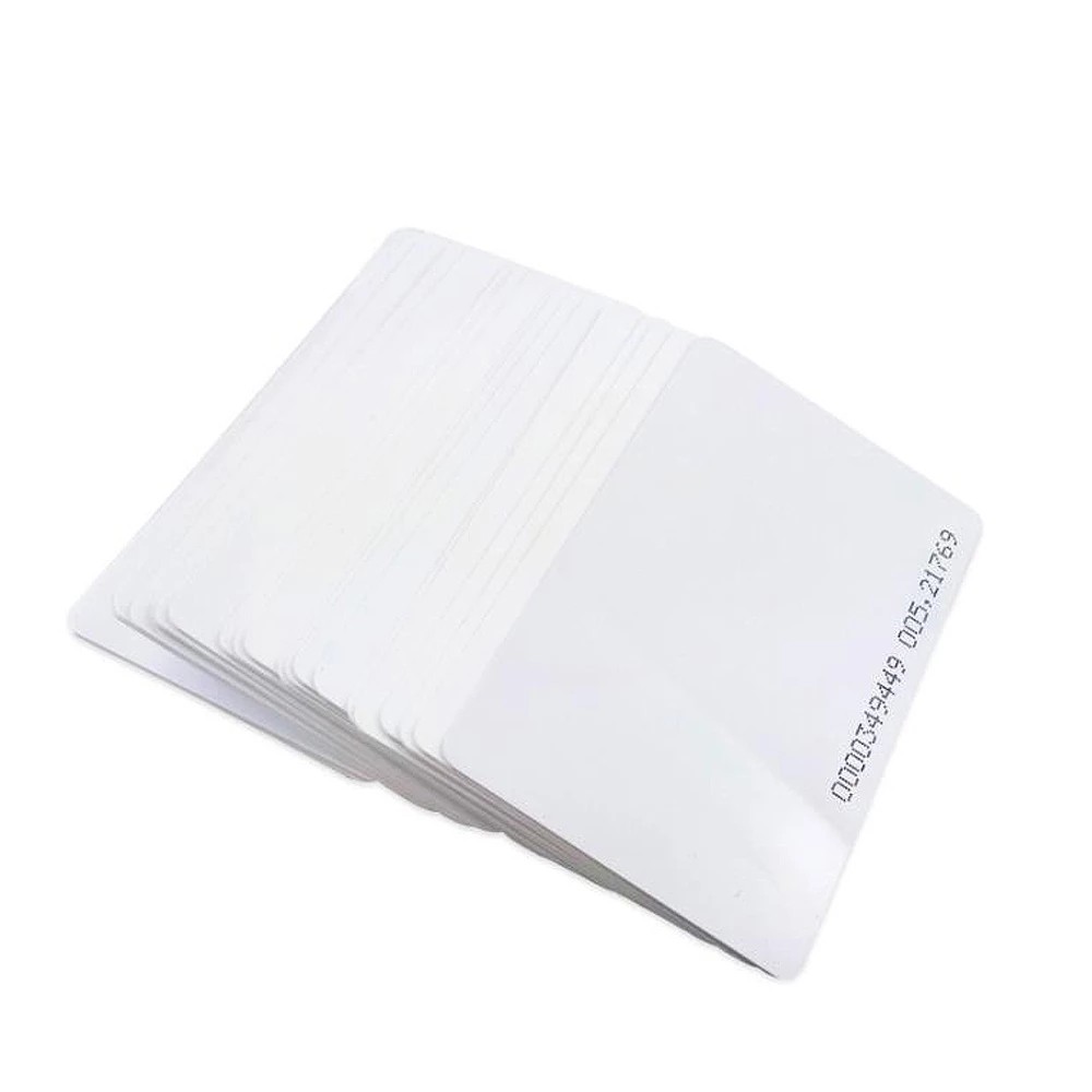 100pcs High Quality ID Read Only RFID 125KHz TK4100/EM4100 Smart White Thin Card In Access Control Free Shipping