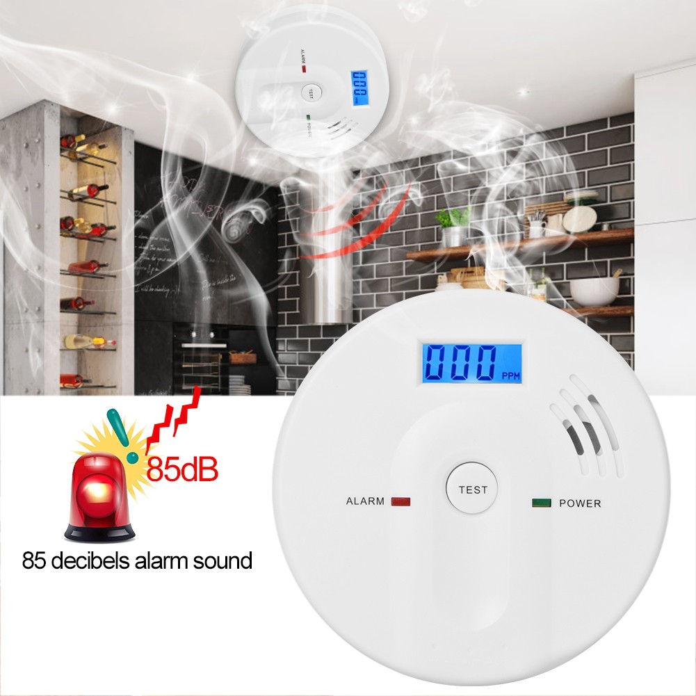 JKD-603 Digital LCD Display Carbon Monoxide Poisoning Gas Sensor Alarm Warning Detector