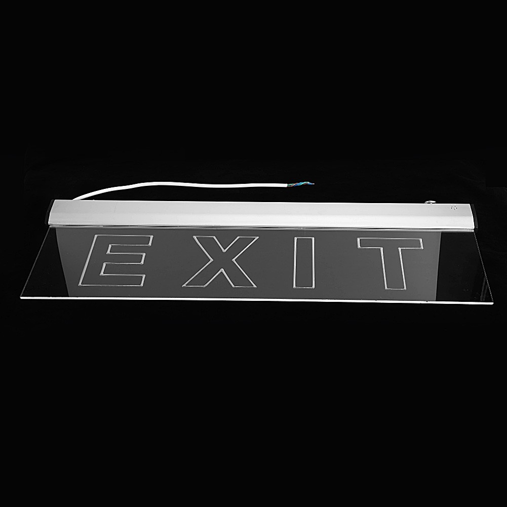 Brand New AC220V 3W LED IP30 600x200mm/23.62x7.87in Emergency Exit Evacuation Indicator Light