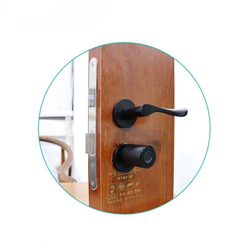 2022 Tuya Bluetooth Fingerprint Door Lock Biometric Fingerprint Lock Cylinder 70mm APP Control DIY Smart Door Lock EU Lock