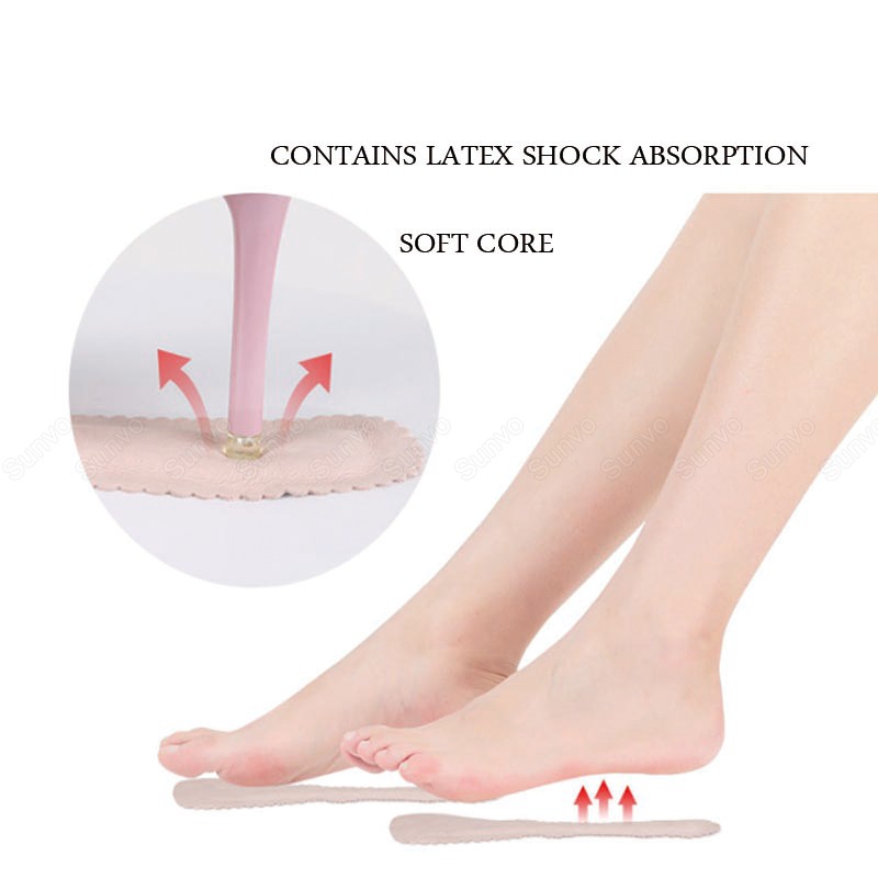 Sunvo Flat Feet Arch Support Insoles for Women High Heels Sandals Inner Soles Anti-slip Shoes Insert Feet Care Massage Insoles