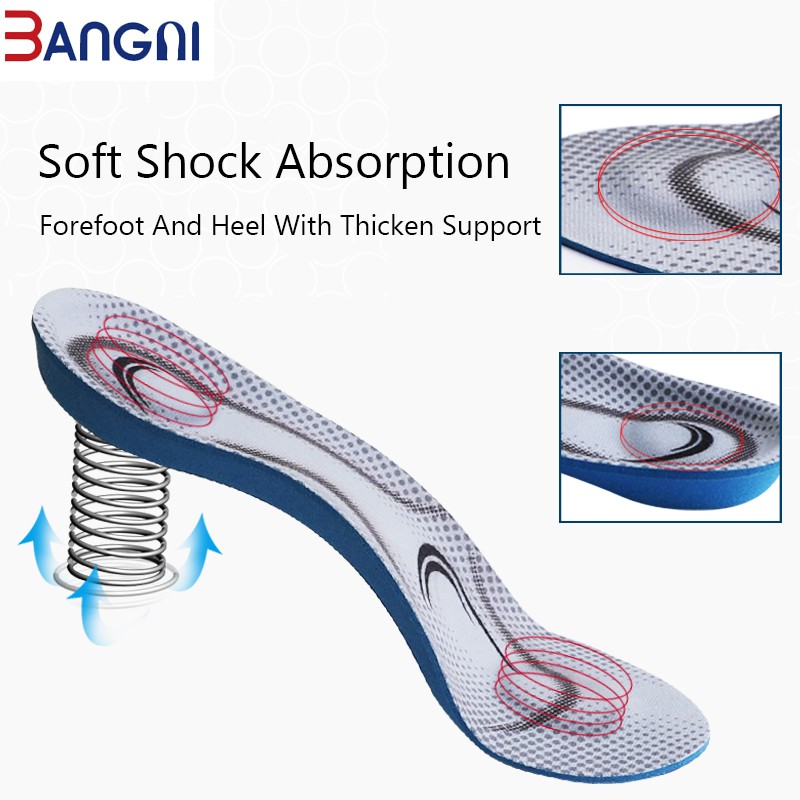 3ANGNI Orthotic Flat Feet Insoles Arch Support 3/4 Insole Memory Foam Lining Soft Letter for Man Woman Shoes