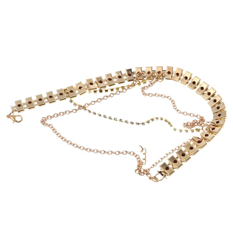 High Heels Shoes Chain Gold Decoration Women Rhinestone Shoe Charm Multilayer Pendant Chain Wedding Bridal Accessories