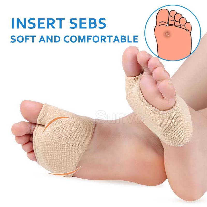 Anti Slip Metatarsal Gel Pain Relief Size S Color Insoles Foot Care Pad