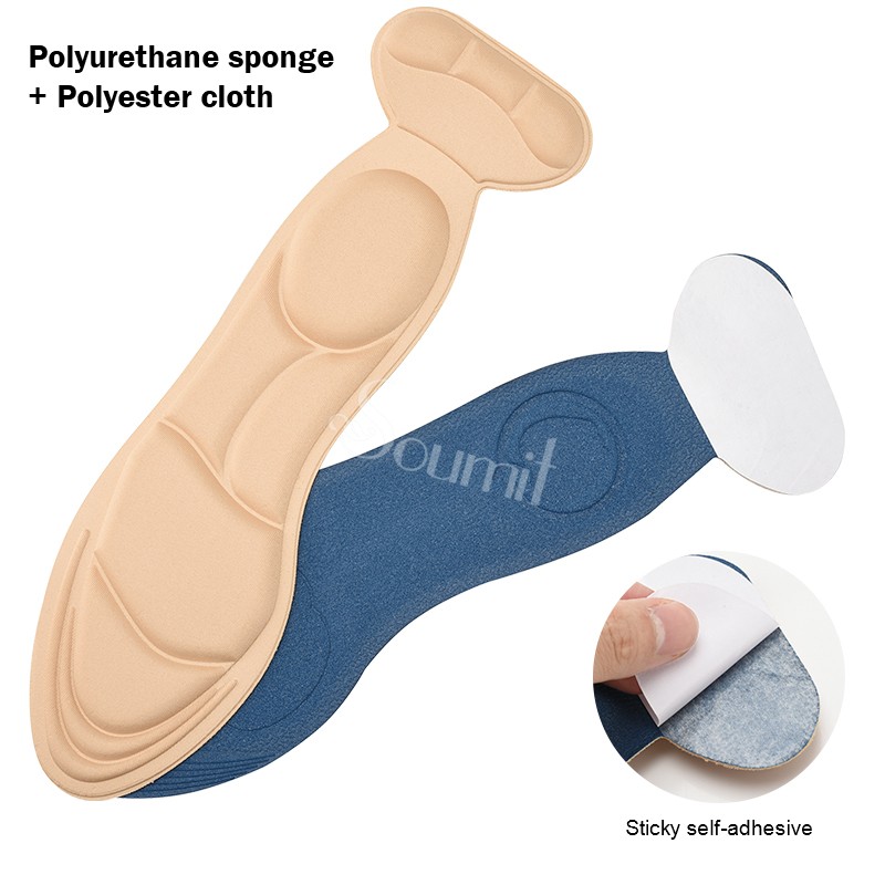 Soumit 5D Soft Sponge Insoles Pad Back Heel Protector Self Adhesive Pad High Heel Anti Slip Inner Sole for Women