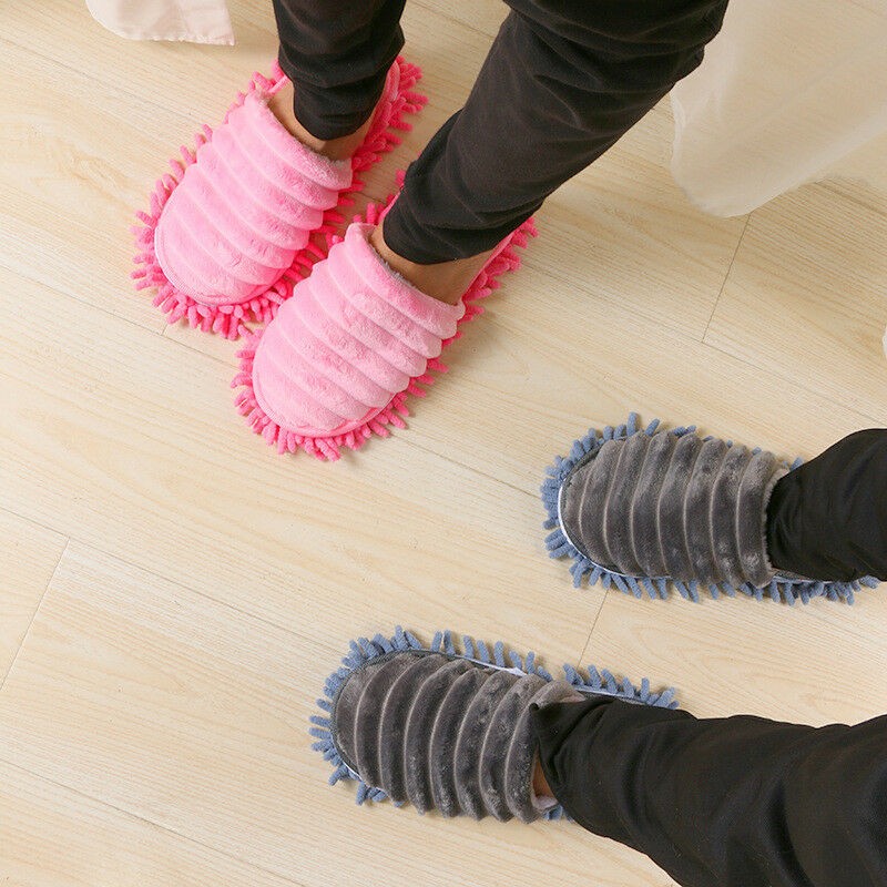 1pc Lazy Slippers Creative Shoes and Socks Slippers Mop Dust Removal Cleaning Floor Polish Multifunctional Household Slippers