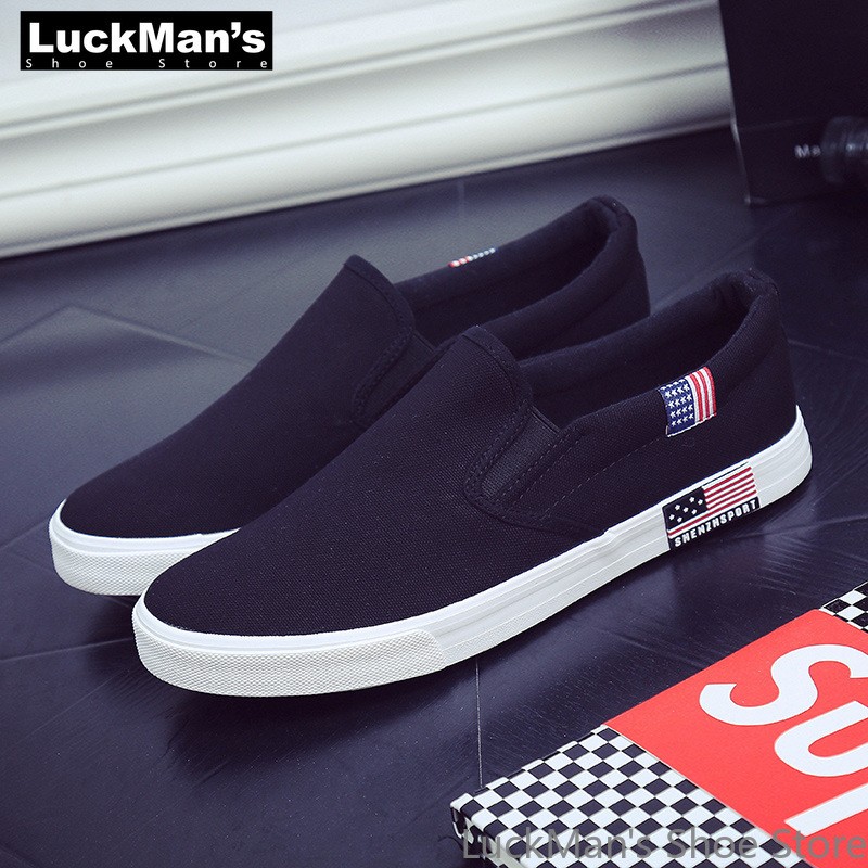 LuckMan - Men's Breathable Casual Shoes Canvas Shoes Spring Season Wholesale 2019