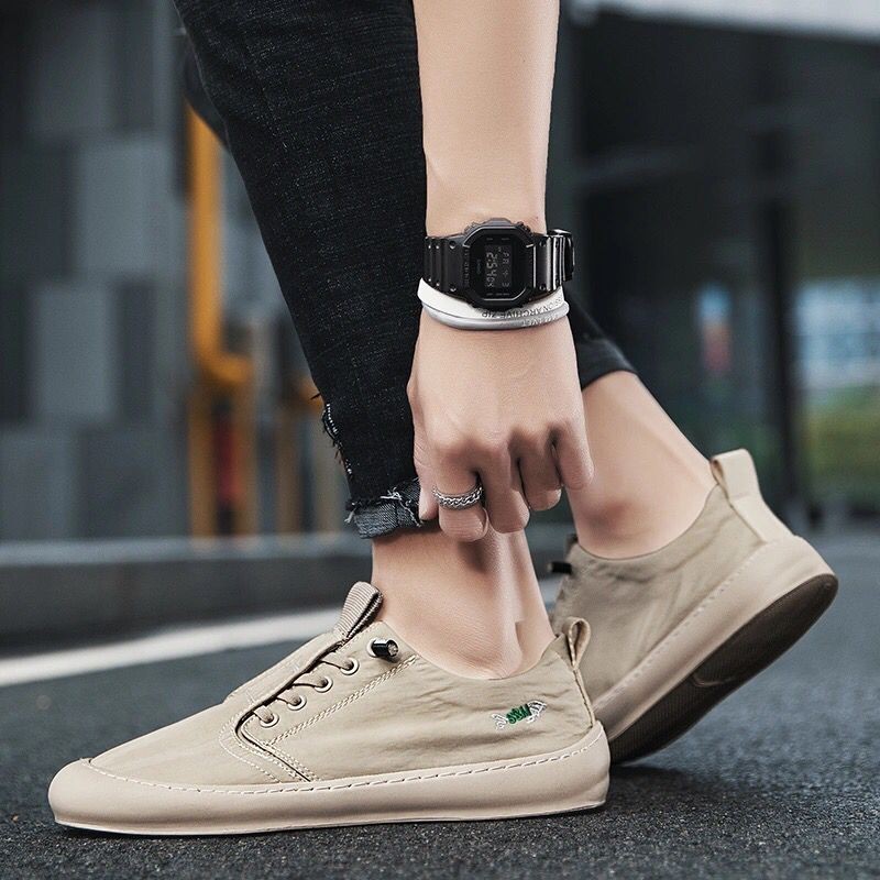 Men's shoes 2021 summer new casual shoes comfortable breathable fashion canvas shoes men's small white shoes soft sole casual shoes