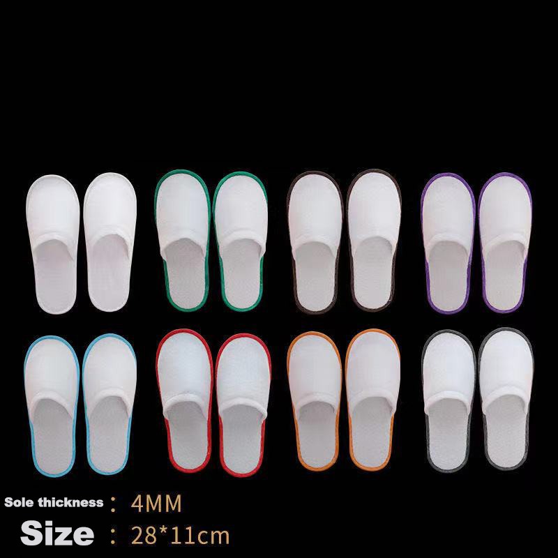 50pcs Disposable Slippers Men Women Business Travel Passenger Shoes Home Guest Slippers Hotel Beauty Club Shoes Indoor Slippers