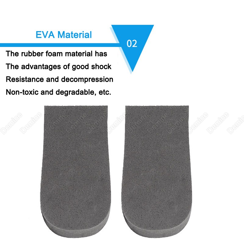 Invisible Height Increase Insoles For Shoes Heel Elevators Cushion Soft Anti-Slip EVA Memory Foam Increase Insoles For Mold Feet