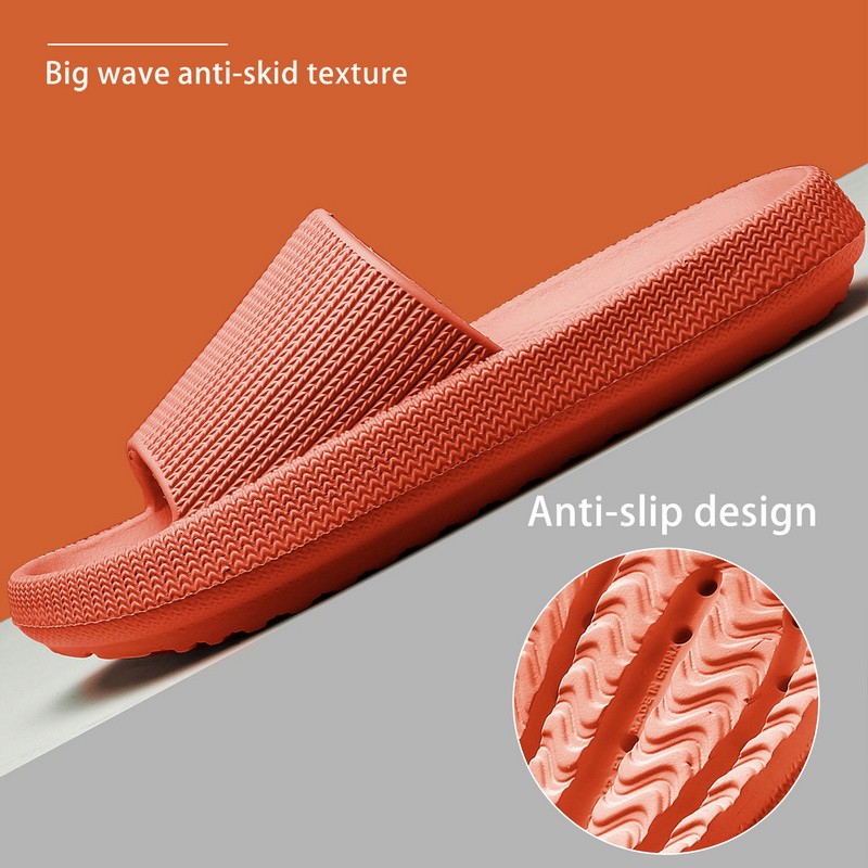 Cloud Orthotic Slippers Sandal Thickened Bathroom Platform Non-slip Women Flip Flops Sandals Women Soft Mute EVA Indoor Slides