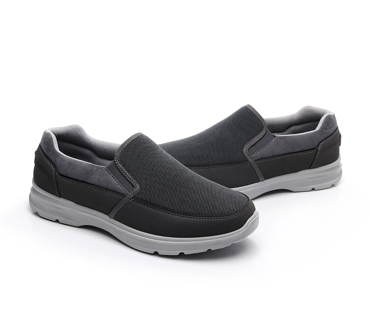 Casual and breathable canvas driving shoes, casual shoes for the elderly, walking, flat, soft and comfortable