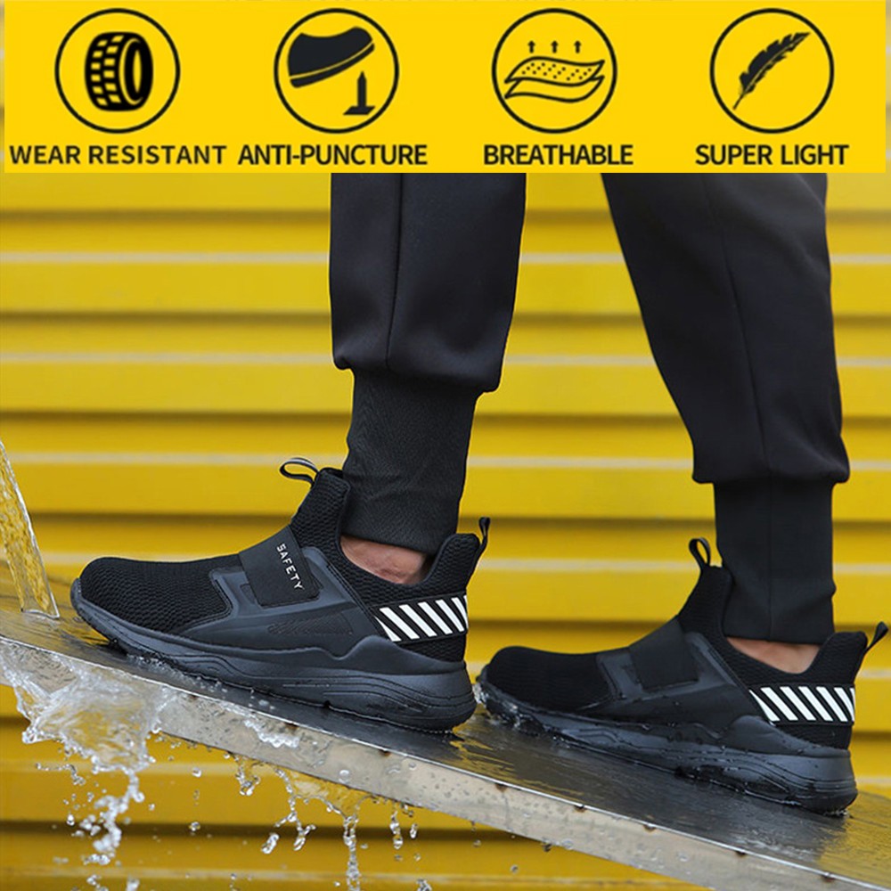 Men's protective safety shoes anti-puncture safety shoes summer work shoes breathable and deodorant men's shoes work shoes